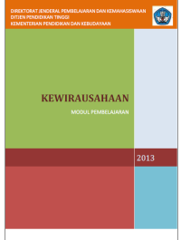 Image of Buku Modul Kuliah Kewirausahaan