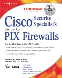 Image of cisco security specialist's guide to pix firewall