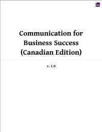 Image of Communication For Business Success Canadian Edition
