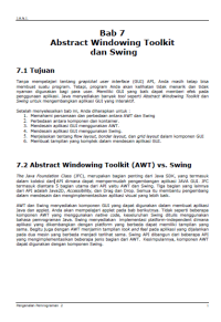 Image of JENI Intro2 Bab 07 Abstract Windowing Toolkit dan Swing 2