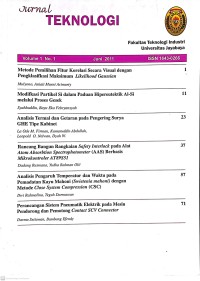 Image of Jurnal Teknologi