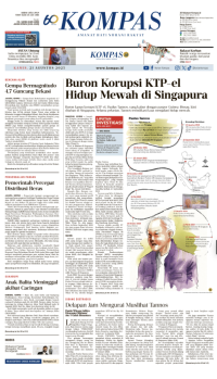 Image of Koran Kompas : Buron Korupsi KTP-el Hidup Mewah di Singapura