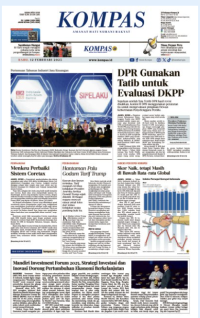 Image of Koran Kompas : DPR Gunakan Tatib Untuk Evaluasi DKPP