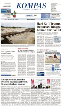 Image of Koran Kompas : Hari Ke 1 Trump Deportasi Hingga Keluar dari WHO