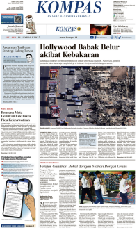 Image of Koran Kompas : Hollywood Babak Belur Akibat Kebakaran