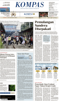Image of Koran Kompas : Pemulangan Sandera Disepakati