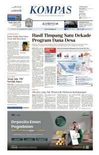 Image of Koran Kompas : Penghemat Anggaran Hanya Sebesar Rp. 306.7 Triliun
