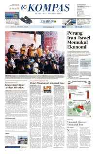 Image of Koran Kompas : Perang Iran-Israel Memukul ekonomi