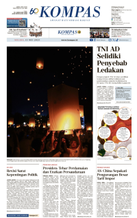 Image of Koran Kompas : TNI AD Selidiki Penyebab Ledakan