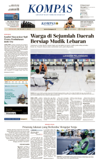 Image of Koran Kompas : Warga di sejumlah Daerah Bersiap Mudik Lebaran