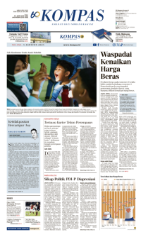 Image of Koran Kompas : Waspadai Kenaikan Harga Beras