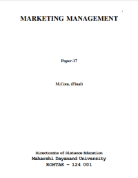 Image of Marketing Management Final(crc)