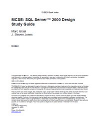 Image of MSCE-SQL SERVER 2000 DESIGN STUDY GUIDE