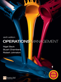 Image of Operations Management 6th ed N.Slack et al (Pearson,2010) BBS