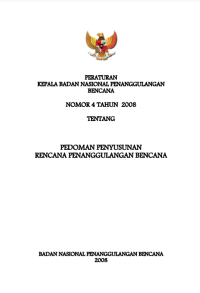 Image of Pedoman Penyusunan Rencana Penanggulangan Bencana