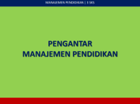 Image of Pengantar Manajemen Pendidikan