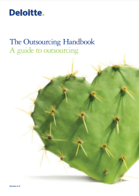 Image of The Outsourcing Handbook a Guide to Outsourcing